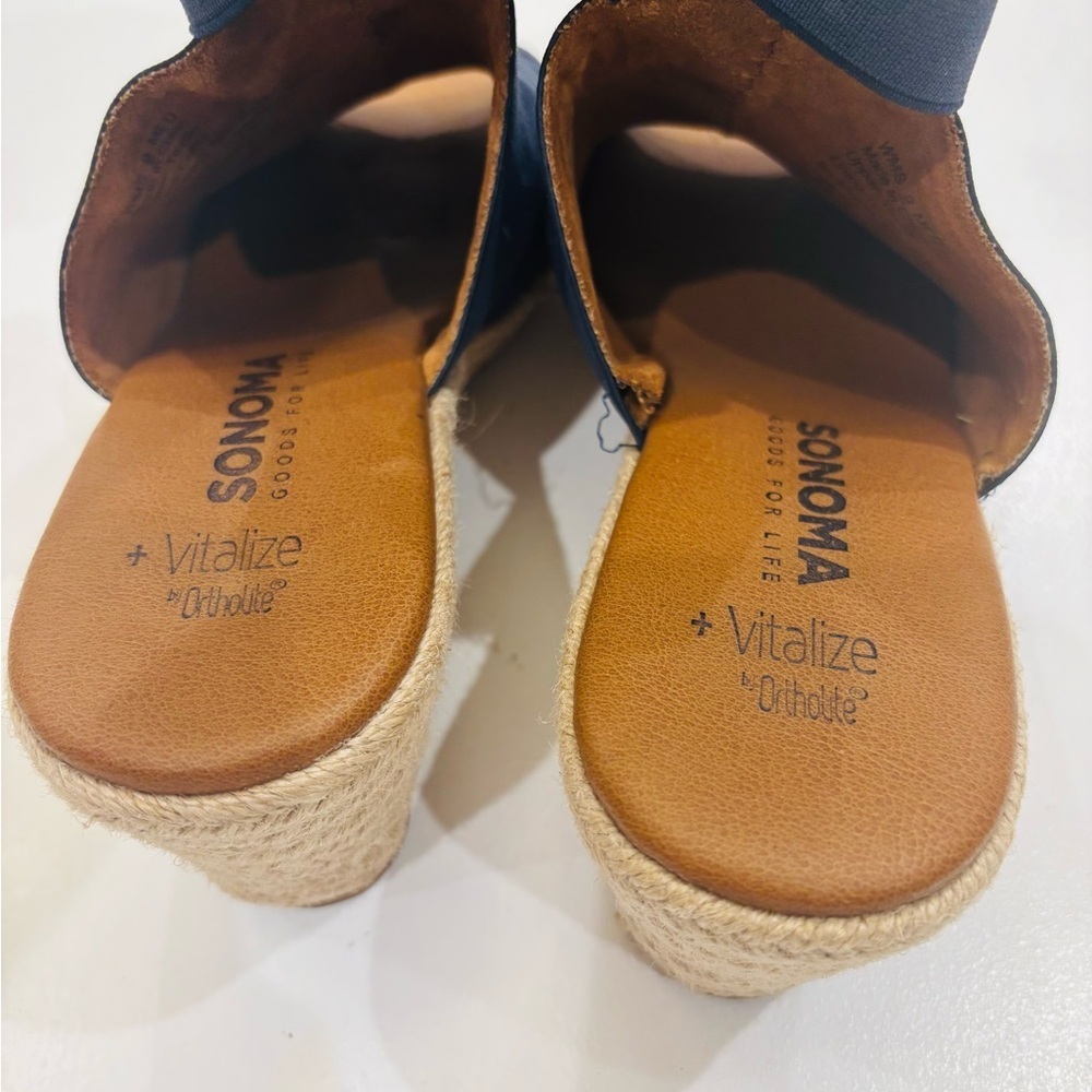 Sonoma Goods for life Wedge sandals in blue size 9 mint condition - Picture 5 of 7